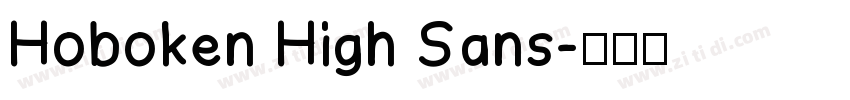 Hoboken High Sans字体转换